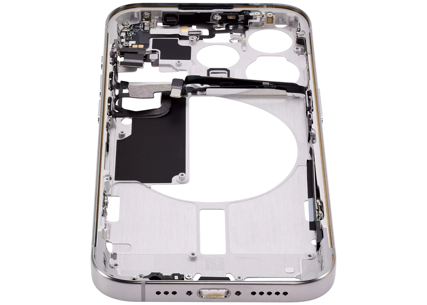 Mid-Frame Housing W/ Small Parts For iPhone 15 Pro (EU / Global Version) (Aftermarket Plus) (Natural Titanium)