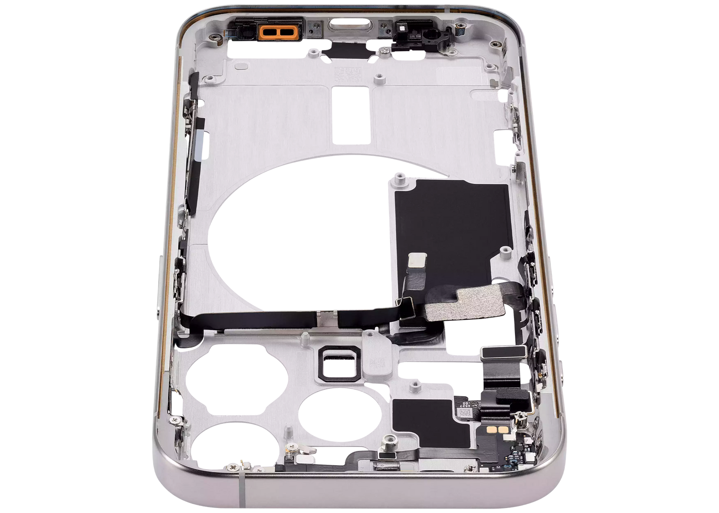 Mid-Frame Housing W/ Small Parts For iPhone 15 Pro (EU / Global Version) (Aftermarket Plus) (Natural Titanium)