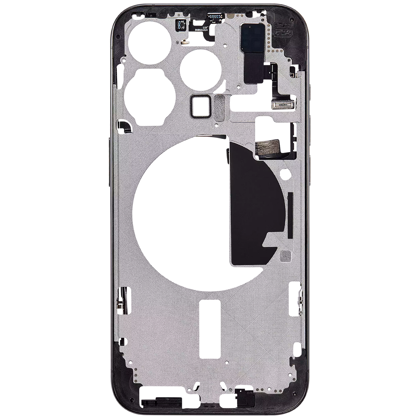 Mid-Frame Housing W/ Small Parts For iPhone 15 Pro (US Version) (Aftermarket Plus) (Black Titanium)