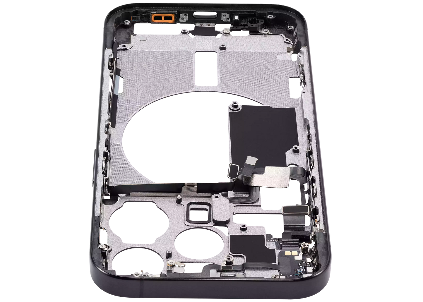 Mid-Frame Housing W/ Small Parts For iPhone 15 Pro (US Version) (Aftermarket Plus) (Black Titanium)