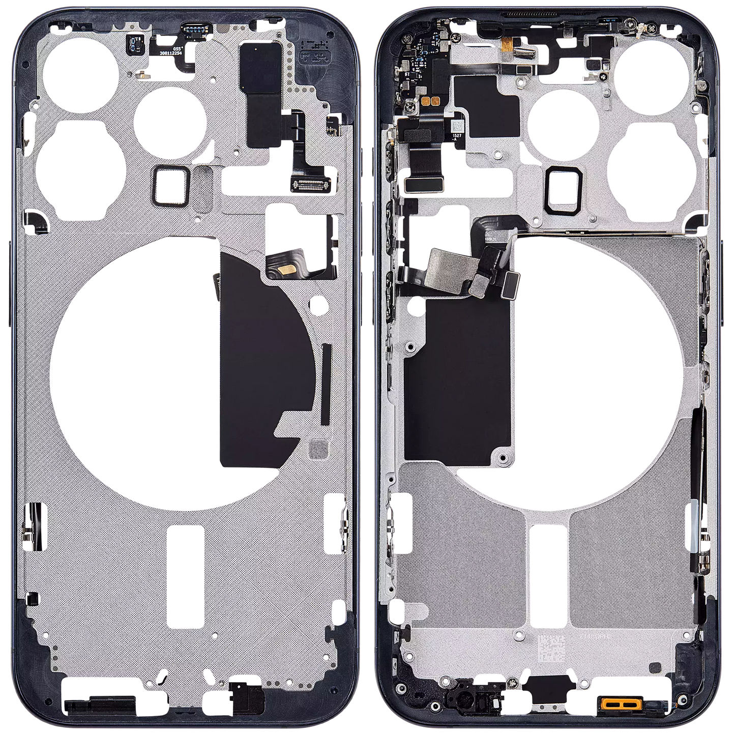Mid-Frame Housing W/ Small Parts For iPhone 15 Pro (US Version) (Aftermarket Plus) (Blue Titanium)
