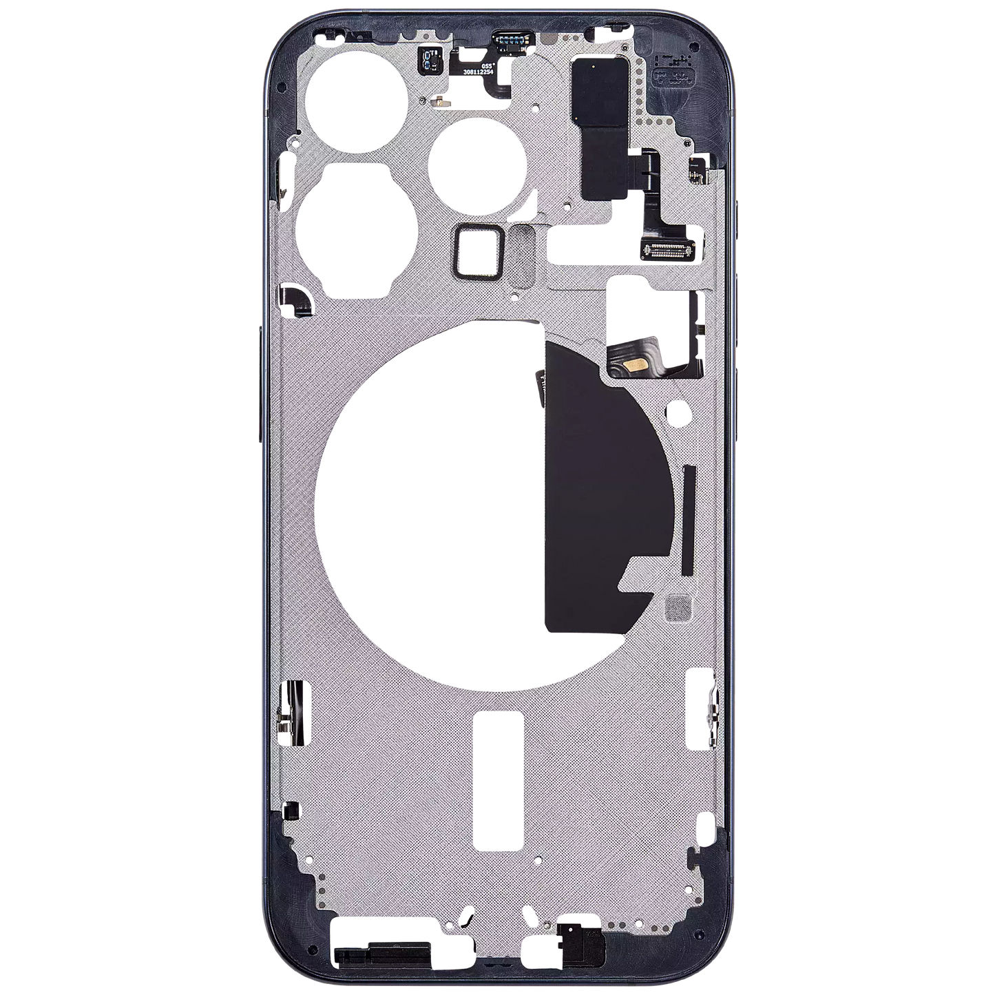 Mid-Frame Housing W/ Small Parts For iPhone 15 Pro (US Version) (Aftermarket Plus) (Blue Titanium)