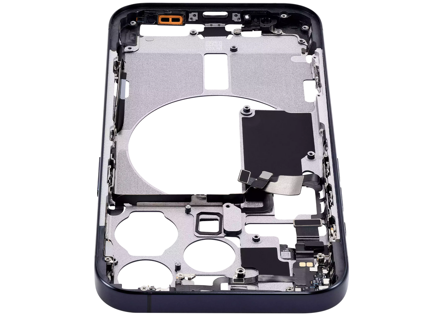 Mid-Frame Housing W/ Small Parts For iPhone 15 Pro (US Version) (Aftermarket Plus) (Blue Titanium)