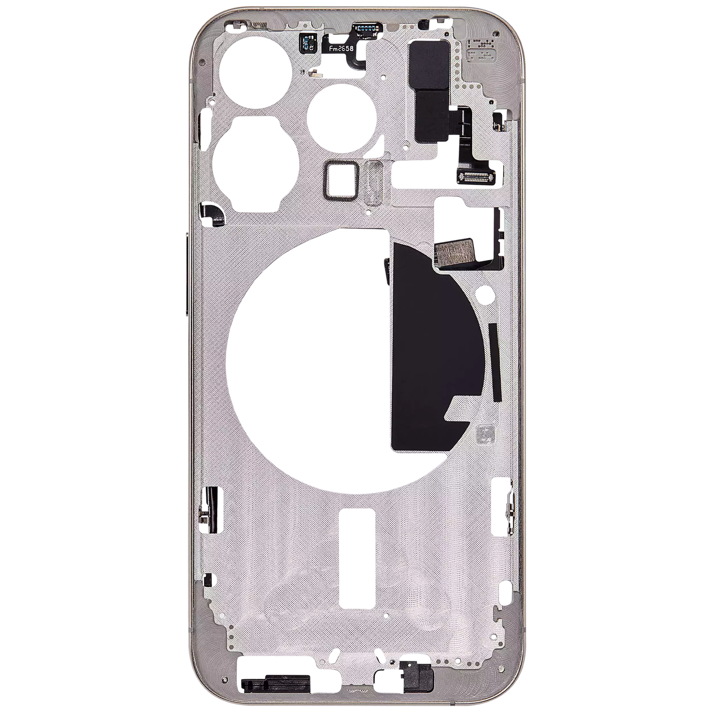 Mid-Frame Housing W/ Small Parts For iPhone 15 Pro (US Version) (Aftermarket Plus) (Natural Titanium)
