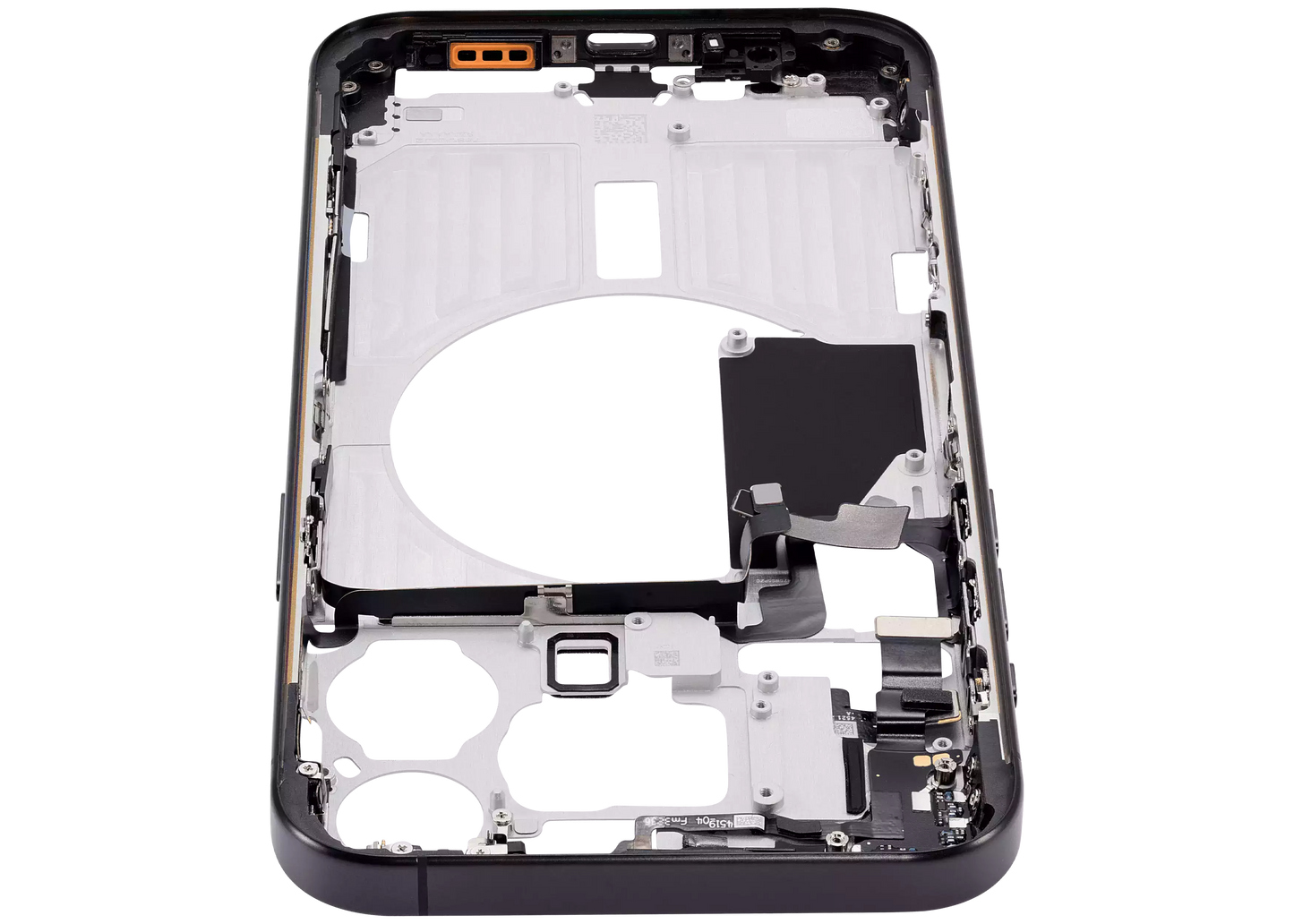 Mid-Frame Housing W/ Small Parts For iPhone 15 Pro Max (EU / Global Version) (Aftermarket Plus) (Black Titanium)