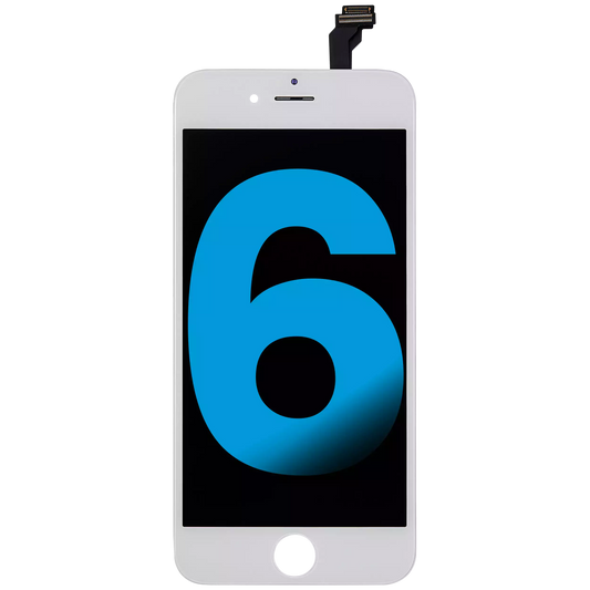 LCD Assembly For iPhone 6 (Aftermarket: AQ7) (White)