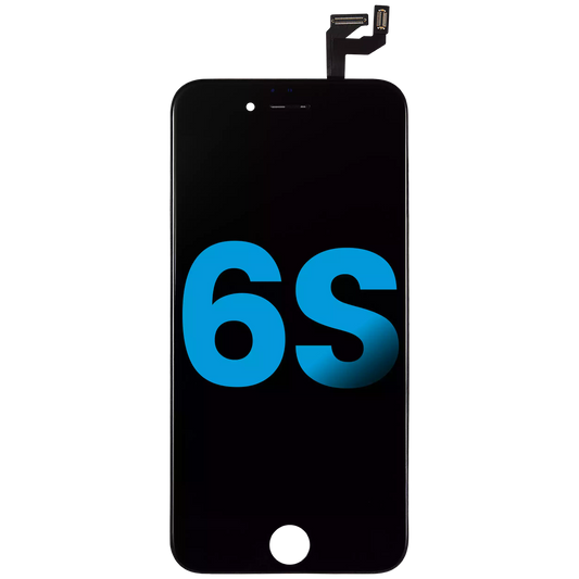LCD Assembly With Steel Plate For iPhone 6S (Aftermarket) (Black)