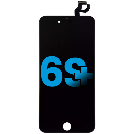 LCD Assembly With Steel Plate For iPhone 6S Plus (Aftermarket: AQ7) (Black)