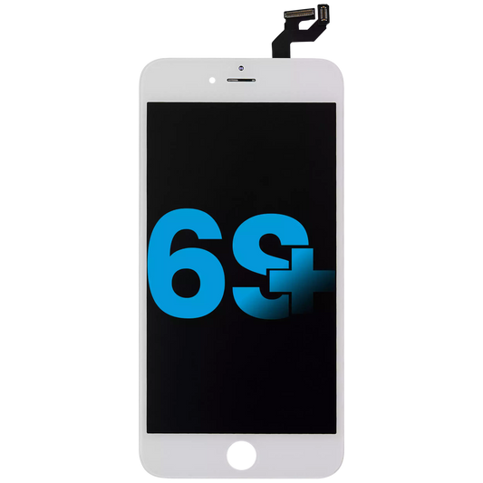 LCD Assembly With Steel Plate For iPhone 6S Plus (Aftermarket) (White)