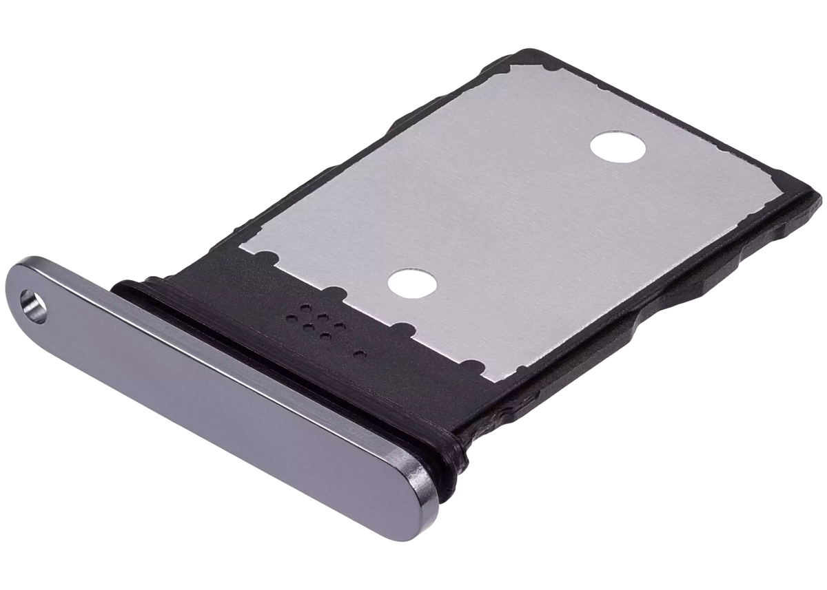 Sim Tray For Google Pixel 9 Pro (Obsidian) - phone repair part close-up