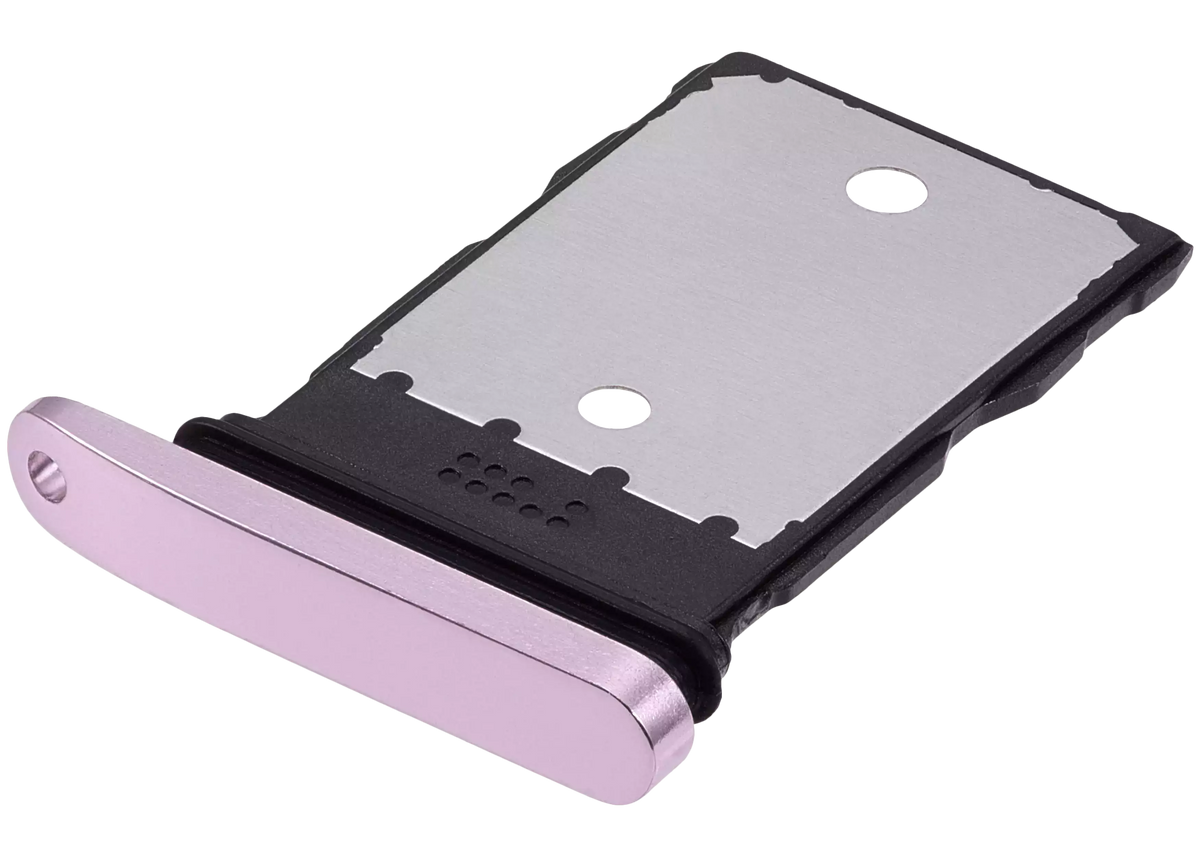 Sim Tray For Google Pixel 9 Pro XL (Rose Quartz) - phone repair part close-up