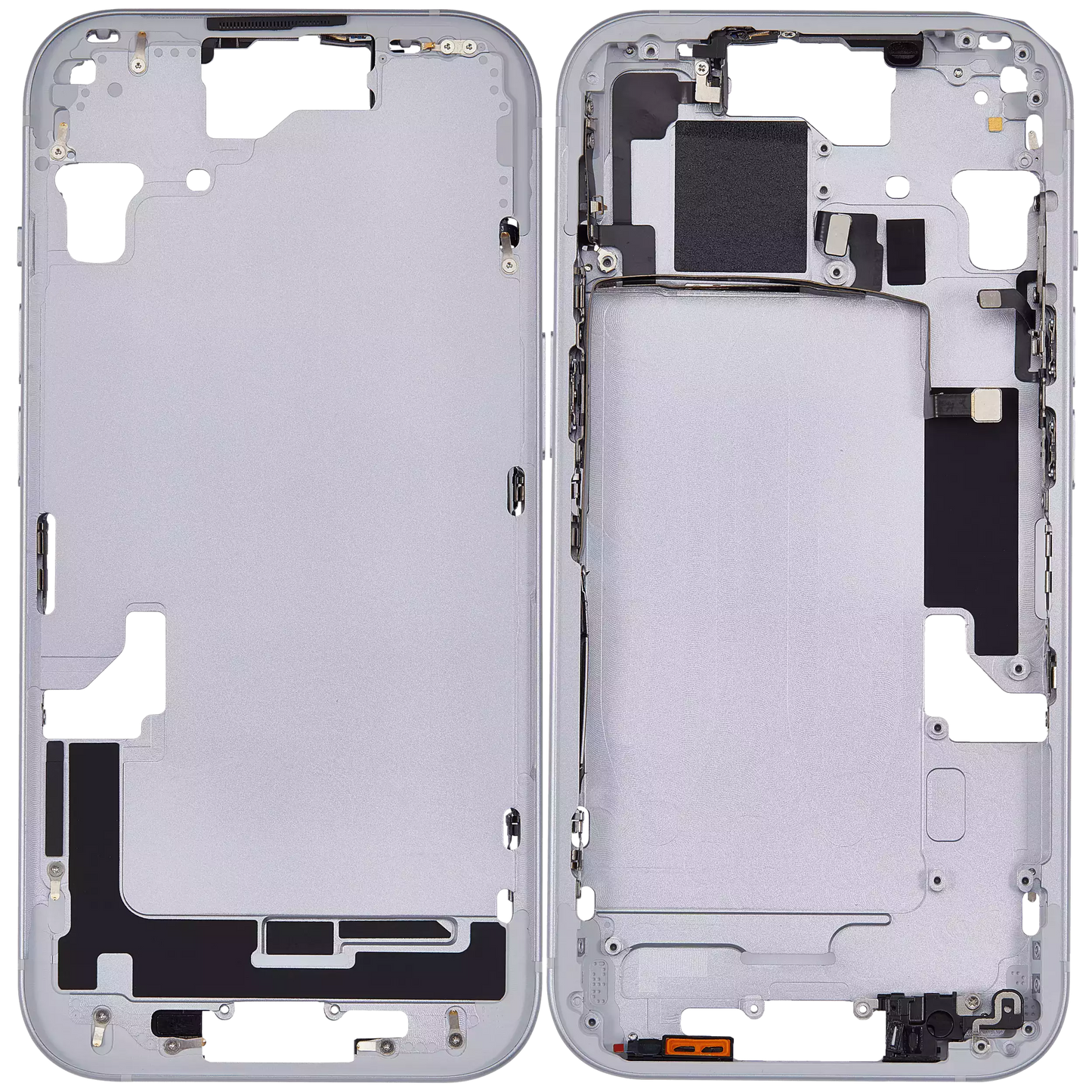 Mid-Frame Housing W/ Small Parts For iPhone 15 (US Version) (Aftermarket Plus) (Blue)