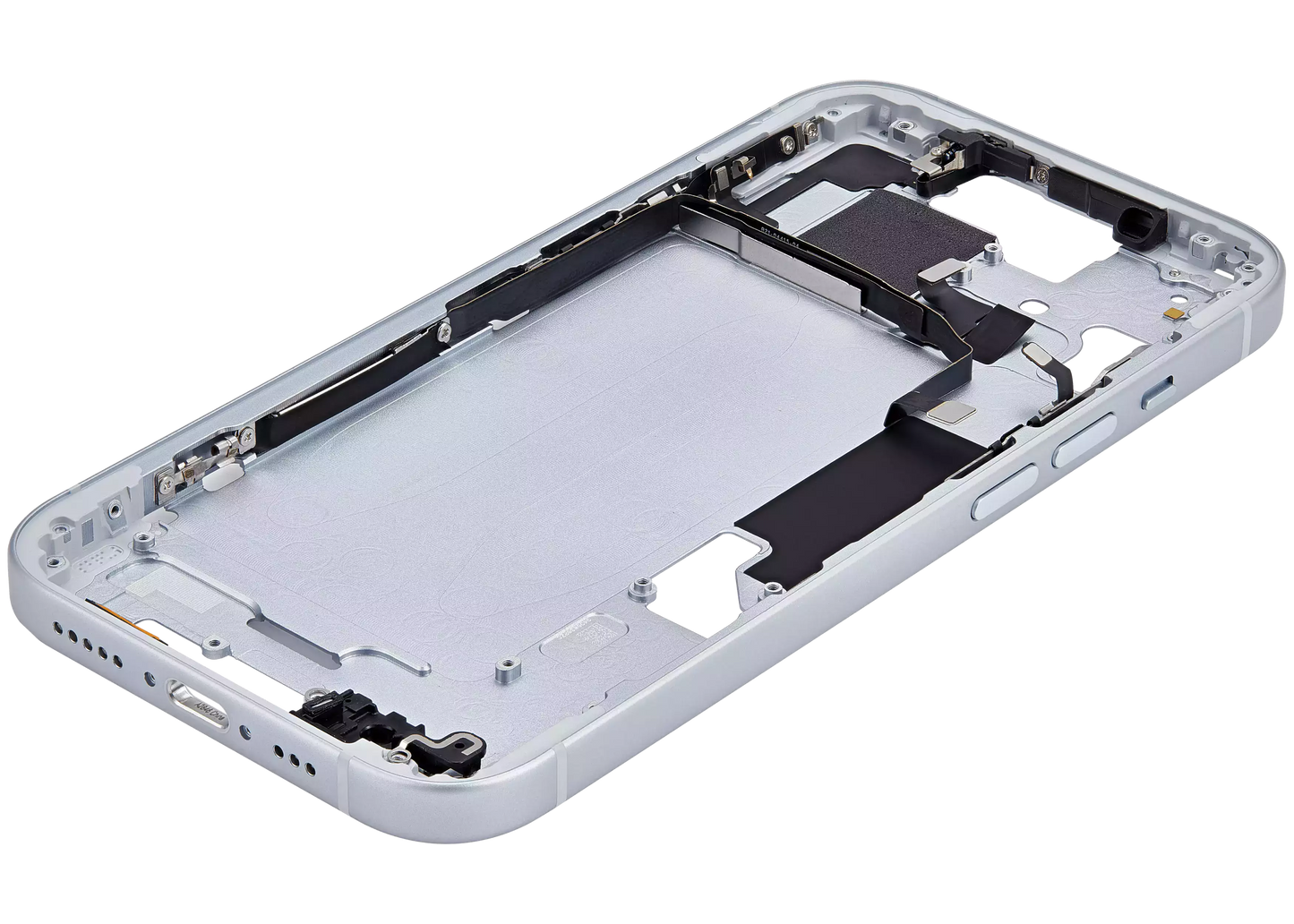 Mid-Frame Housing W/ Small Parts For iPhone 15 (US Version) (Aftermarket Plus) (Blue)