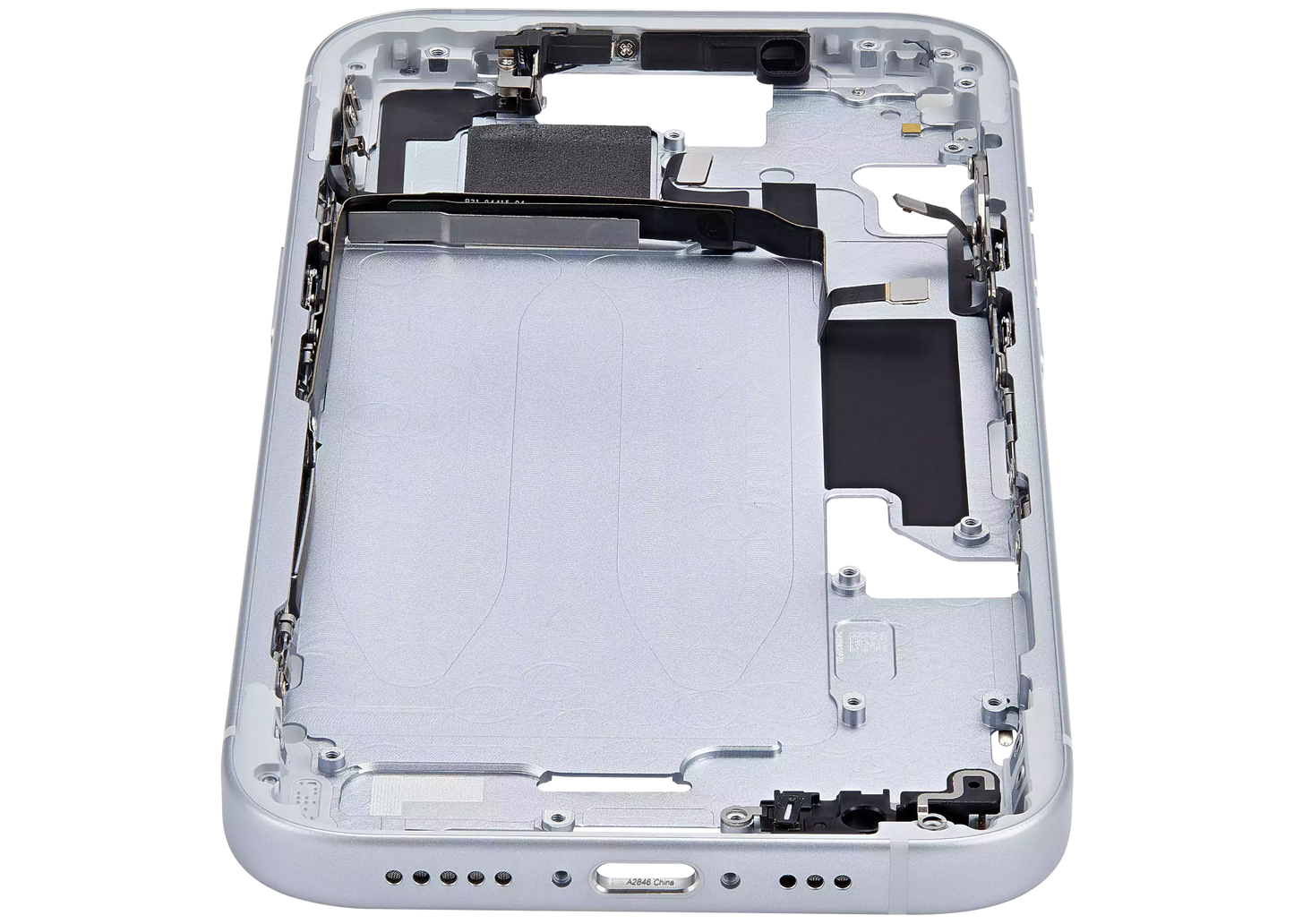 Mid-Frame Housing W/ Small Parts For iPhone 15 (US Version) (Aftermarket Plus) (Blue)