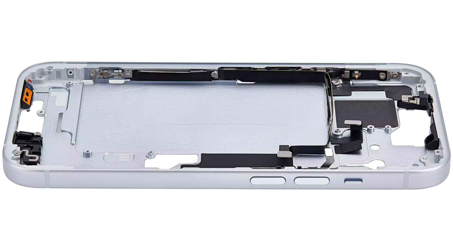 Mid-Frame Housing W/ Small Parts For iPhone 15 (US Version) (Aftermarket Plus) (Blue)