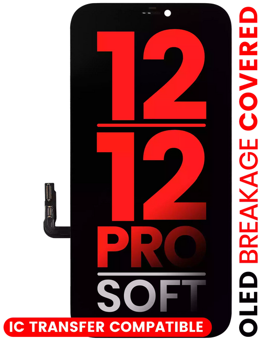 OLED Assembly For iPhone 12 / 12 Pro (Aftermarket Pro: XO7 Soft)