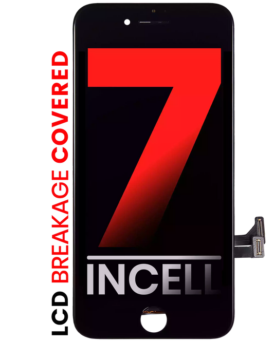 LCD Assembly With Steel Plate For iPhone 7 (Aftermarket Pro: XO7 Incell) (Black)