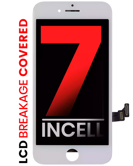 LCD Assembly With Steel Plate For iPhone 7 (Aftermarket Pro: XO7 Incell) (White)