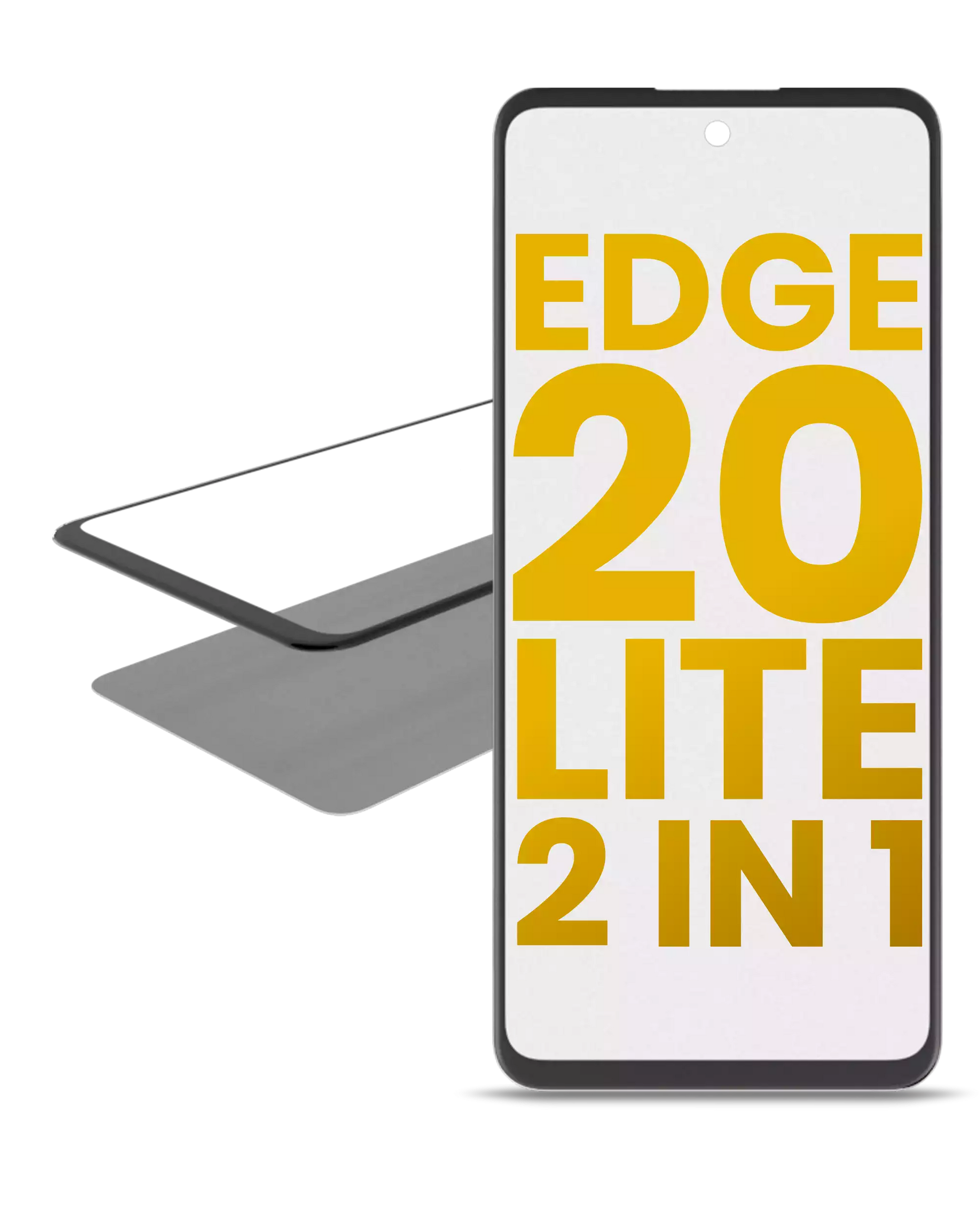 2 in 1 Front Glass With OCA Pre-Installed For Motorola Edge 20 Lite (XT2139-1 / 2021) | SKU 107082060776 | image 1