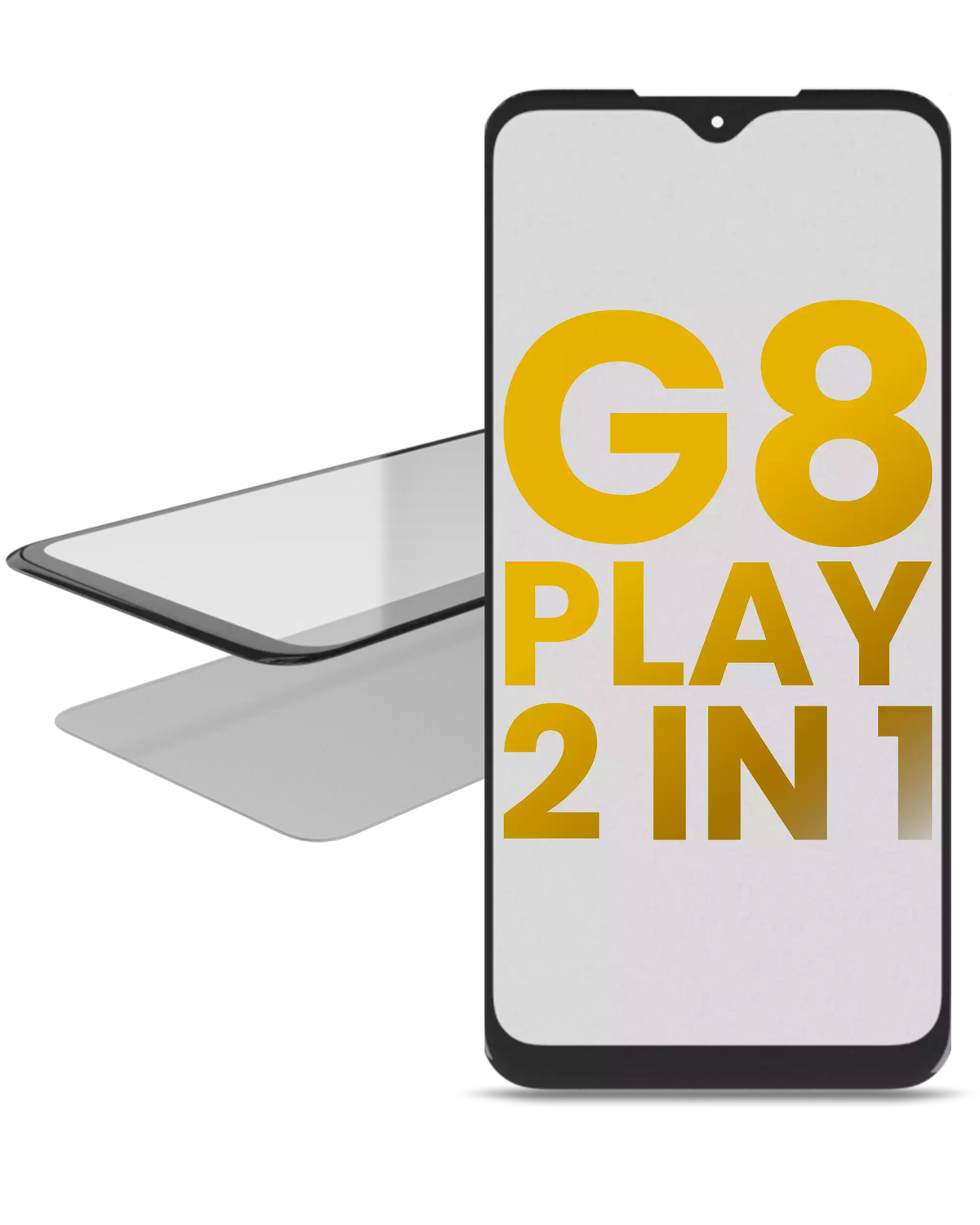2 in 1 Front Glass With OCA Pre-Installed For Motorola Moto G8 Play (XT2015 / 2019) | compatible mobile phone replacement part | SKU 107082060765 | product image 1