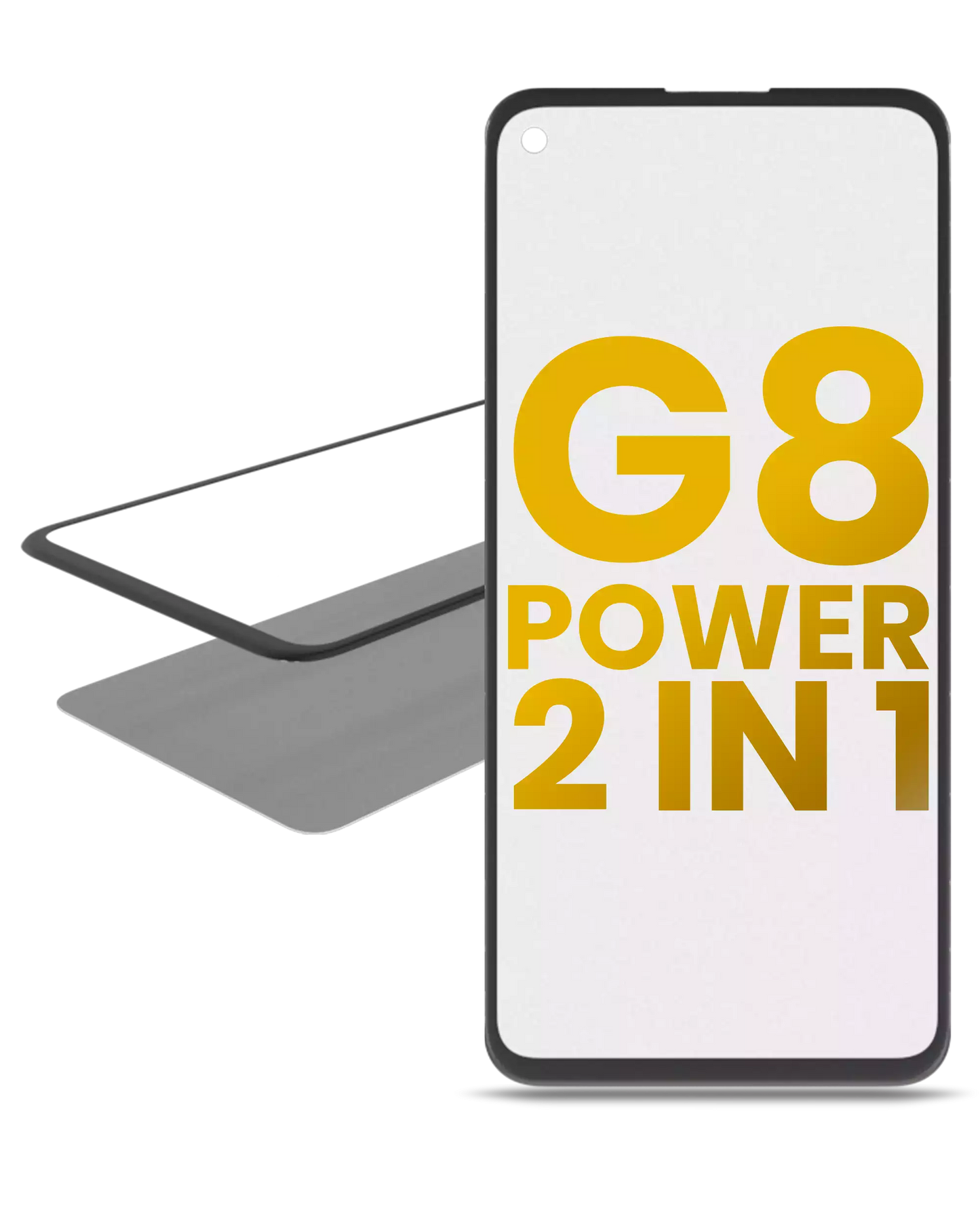 2 in 1 Front Glass With OCA Pre-Installed For Motorola Moto G8 Power (XT2041 / 2020) | compatible mobile phone replacement part | SKU 107082060763 | product image 1