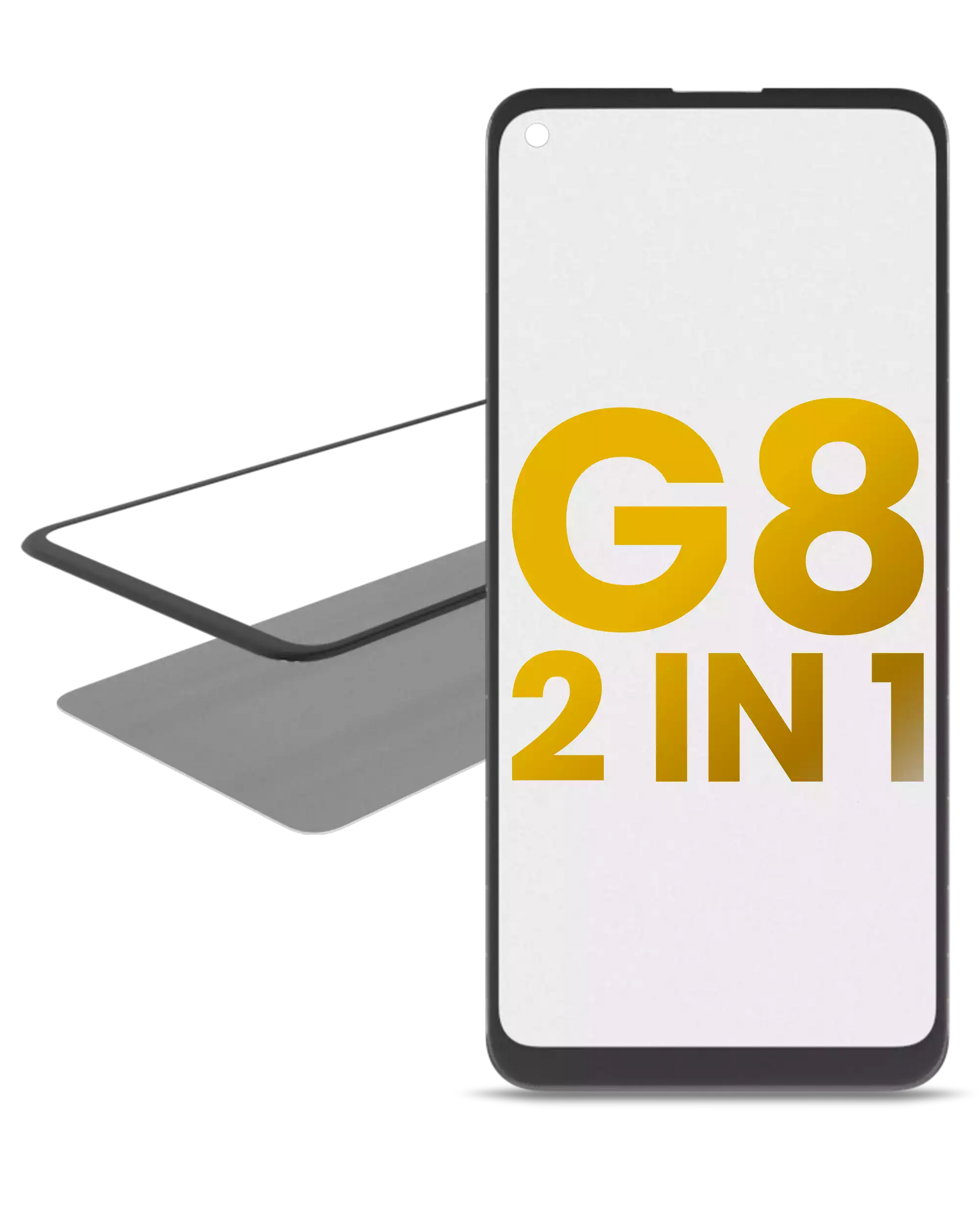 2 in 1 Front Glass With OCA Pre-Installed For Motorola Moto G8 (XT2045-1 / 2020) | compatible mobile phone replacement part | SKU 107082060762 | product image 1
