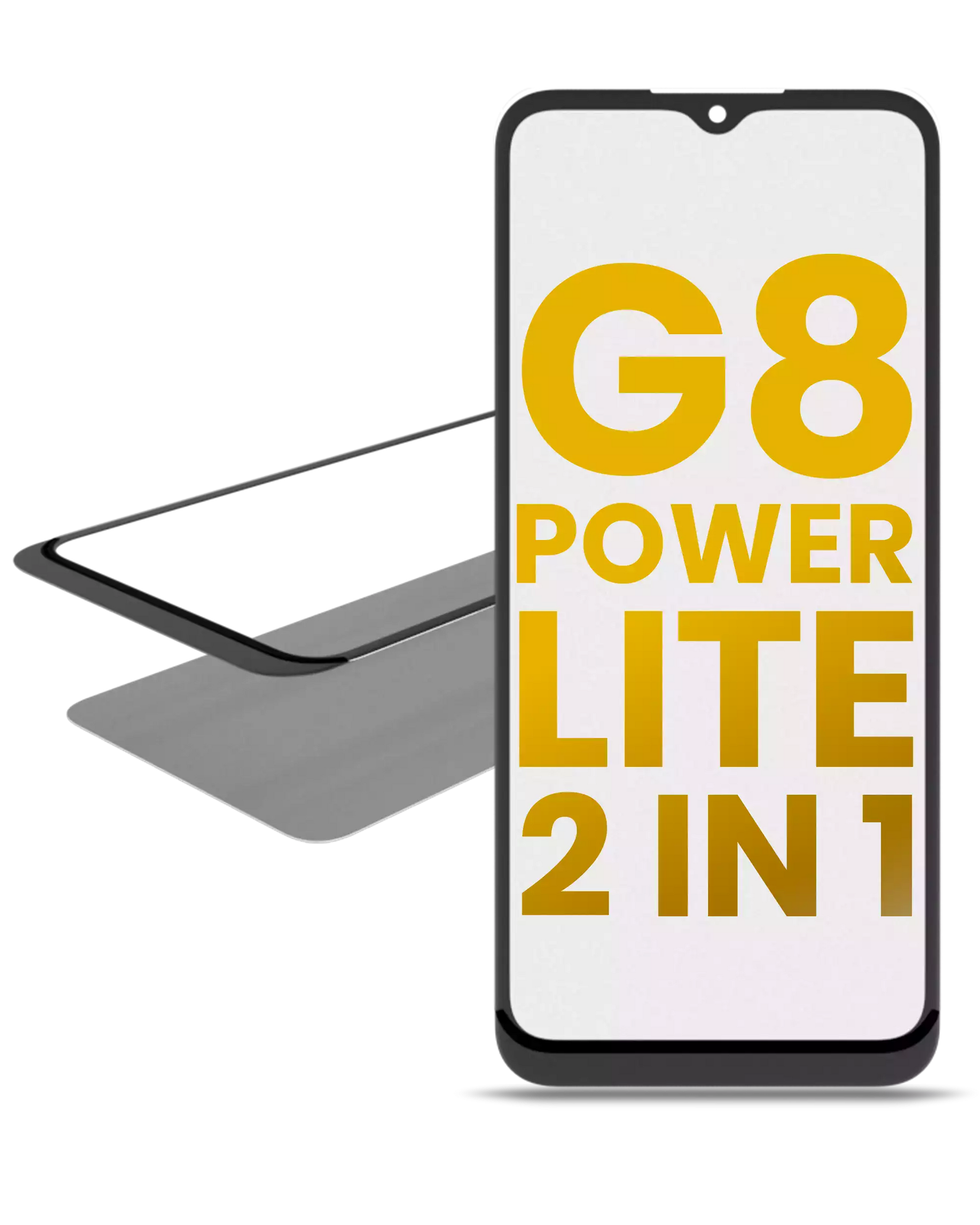 2 in 1 Front Glass With OCA Pre-Installed For Motorola Moto G8 Power Lite (XT2055 / 2020) replacement part for compatible Motorola phone, SKU 107082060761, product image 1