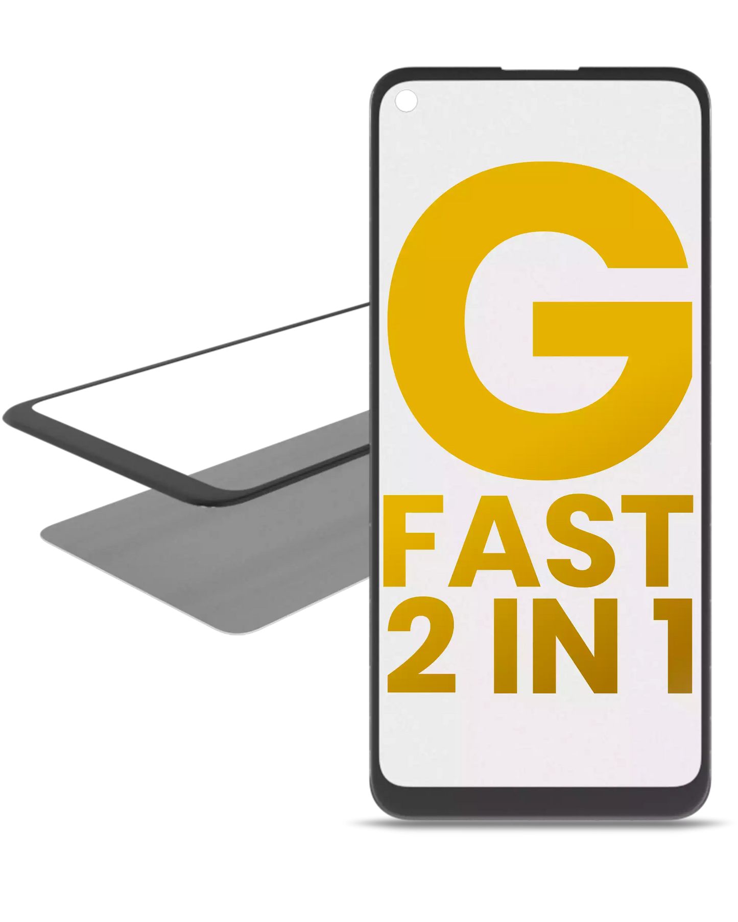 2 in 1 Front Glass With OCA Pre-Installed For Motorola Moto G Fast (XT2045-3 / 2020) | compatible mobile phone replacement part | SKU 107082060759 | product image 1