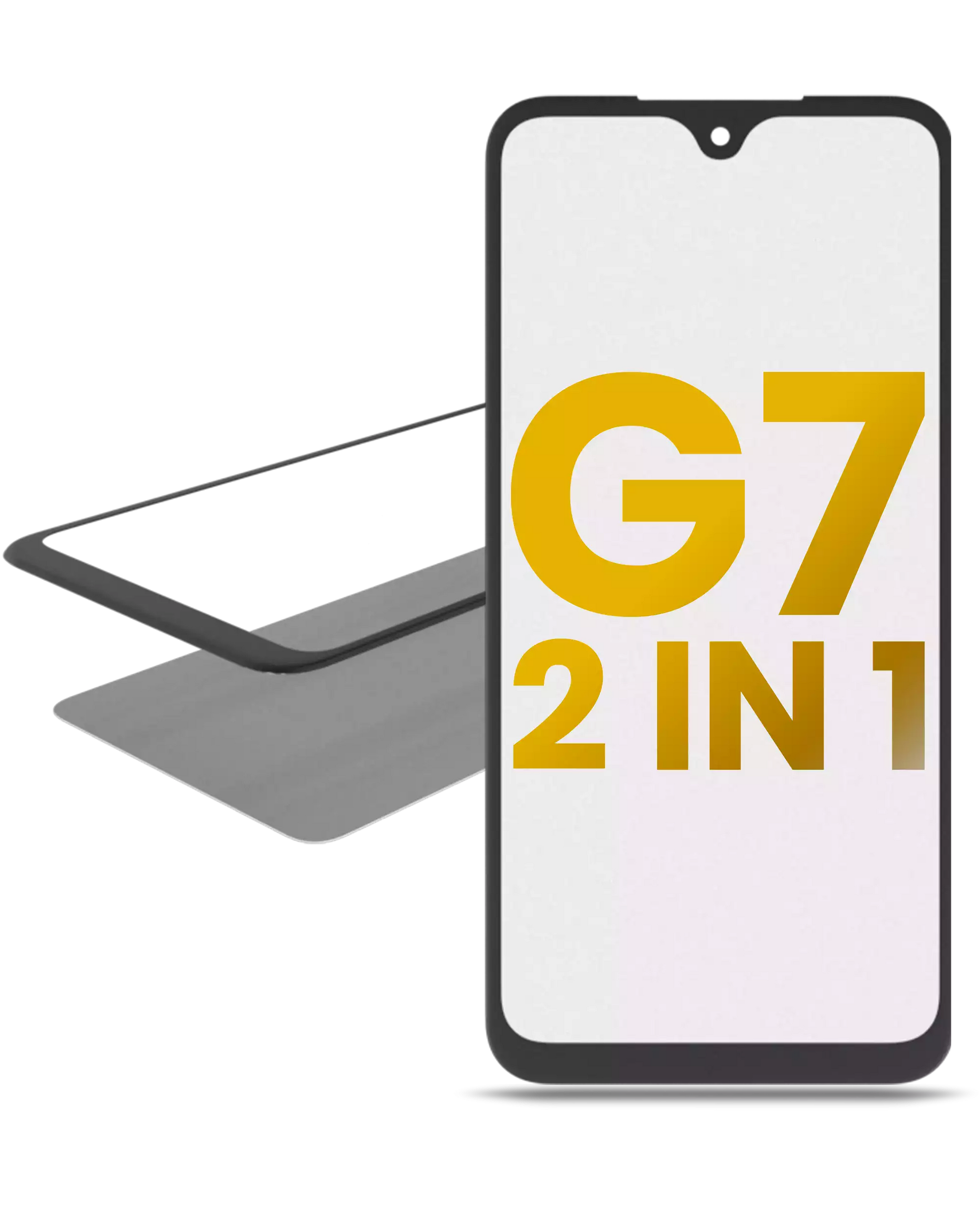 2 in 1 Front Glass With OCA Pre-Installed For Motorola Moto G7 (XT1962 / 2019) | compatible mobile phone replacement part | SKU 107082060767 | product image 1