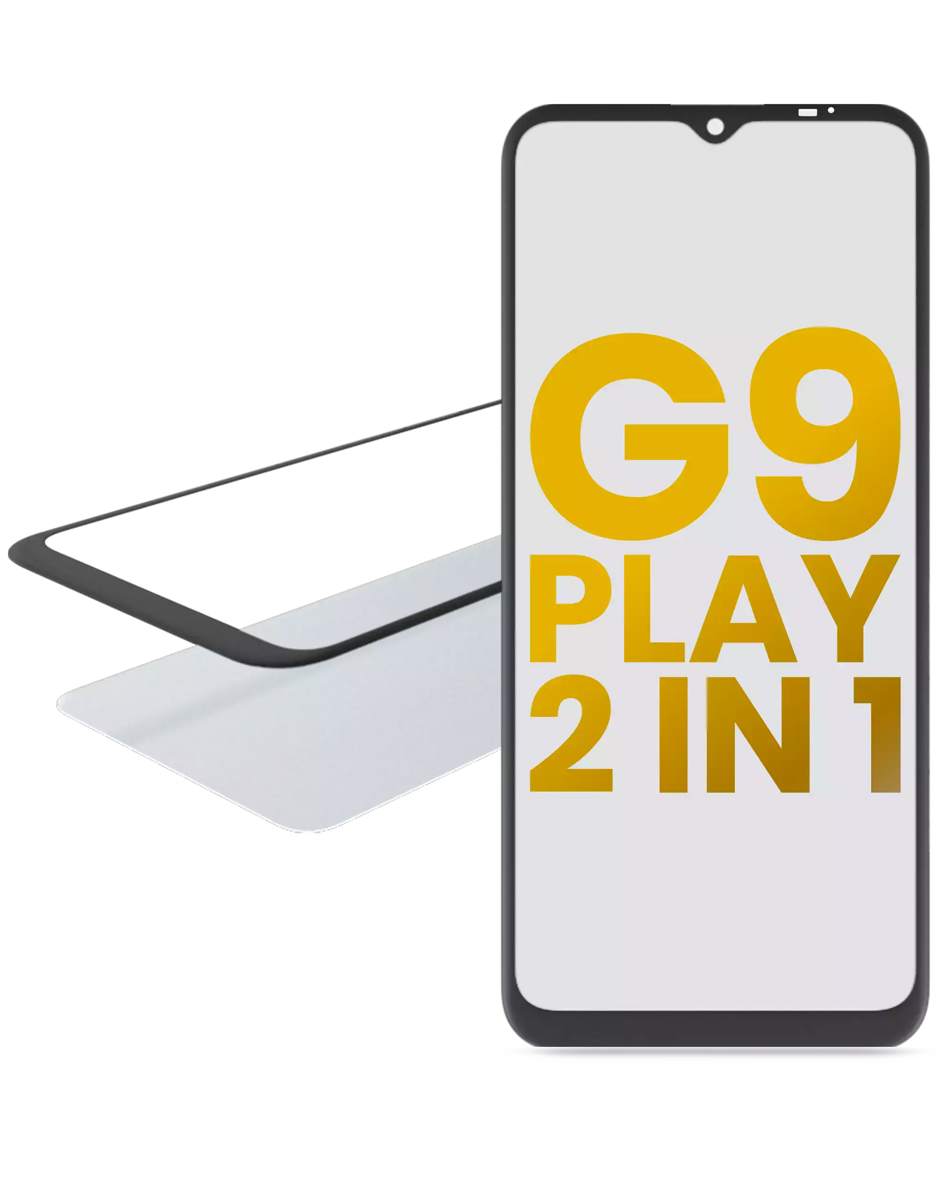 2 in 1 Front Glass With OCA Pre-Installed For Motorola Moto G9 Play (XT2083 / 2020) replacement part for compatible Motorola phone, SKU 107082060756, product image 1