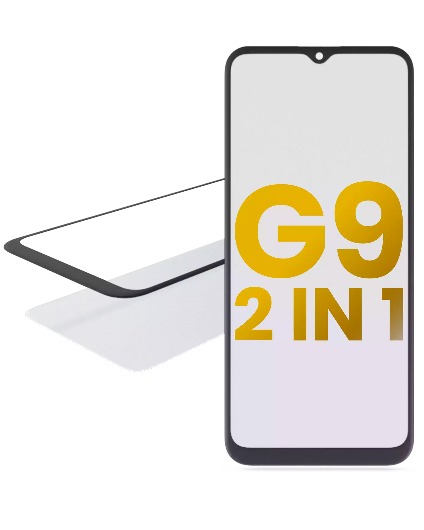 2 in 1 Front Glass With OCA Pre-Installed For Motorola Moto G9 (2020) replacement part for compatible Motorola phone, SKU 107082060757, product image 1