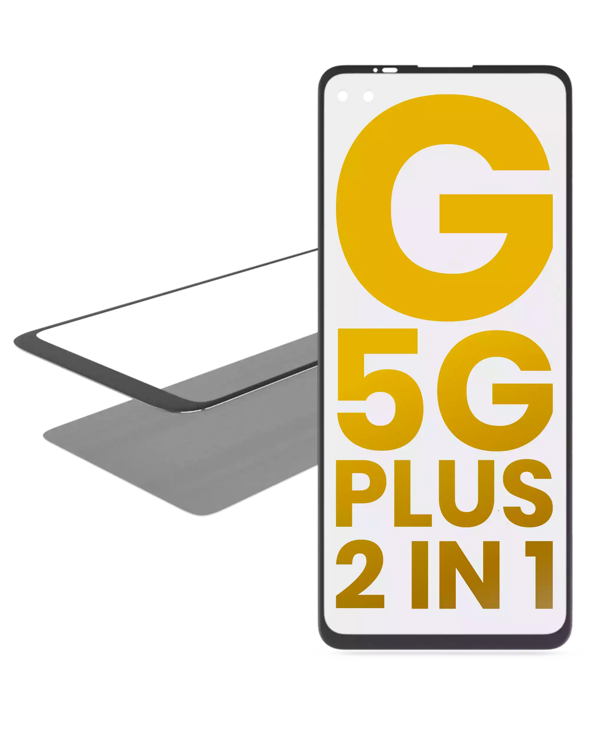 2 in 1 Front Glass With OCA Pre-Installed For Motorola Moto G 5G Plus (XT2075 / 2020) replacement part for compatible Motorola phone, SKU 107082060758, product image 1