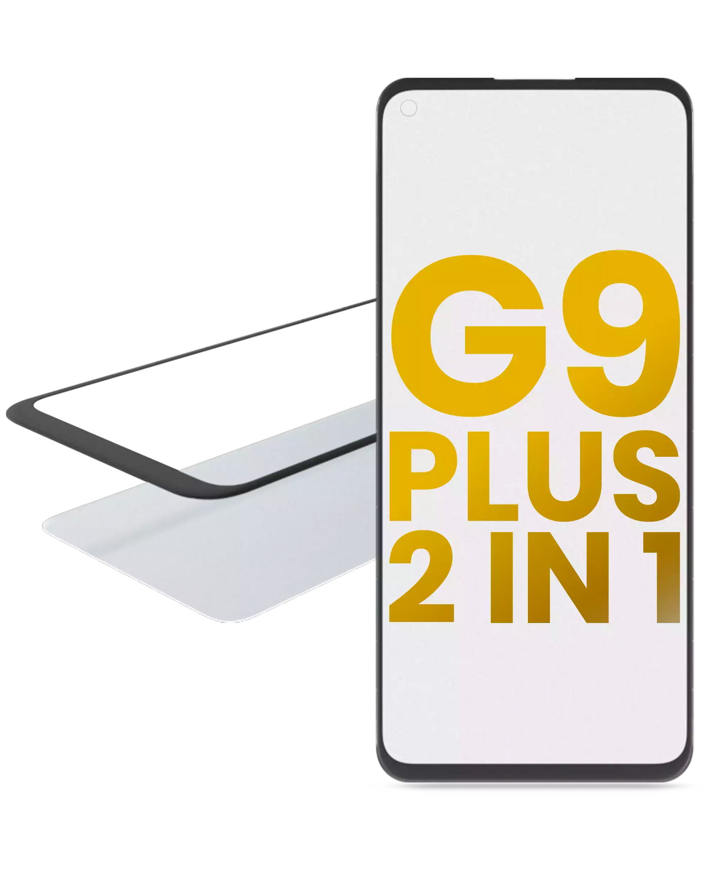 2 in 1 Front Glass With OCA Pre-Installed For Motorola Moto G9 Plus (XT2087 / 2020) replacement part for compatible Motorola phone, SKU 107082060755, product image 1