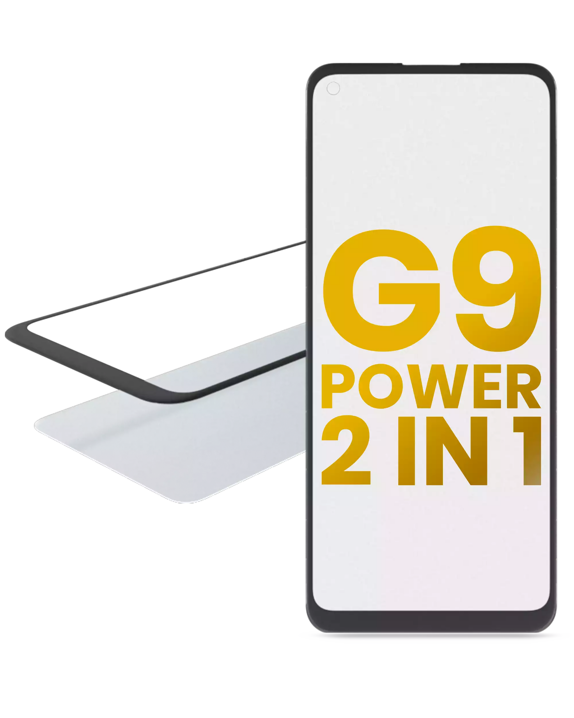 2 in 1 Front Glass With OCA Pre-Installed For Motorola Moto G9 Power (XT2091 / 2020) replacement part for compatible Motorola phone, SKU 107082060754, product image 1