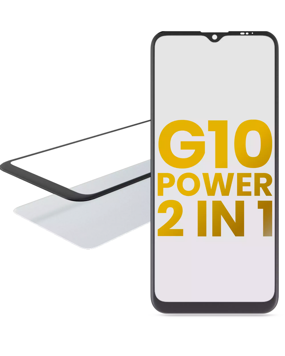 2 in 1 Front Glass With OCA Pre-Installed For Motorola Moto G10 Power (XT2127-4 / 2021) replacement part for compatible Motorola phone, SKU 107082060749, product image 1