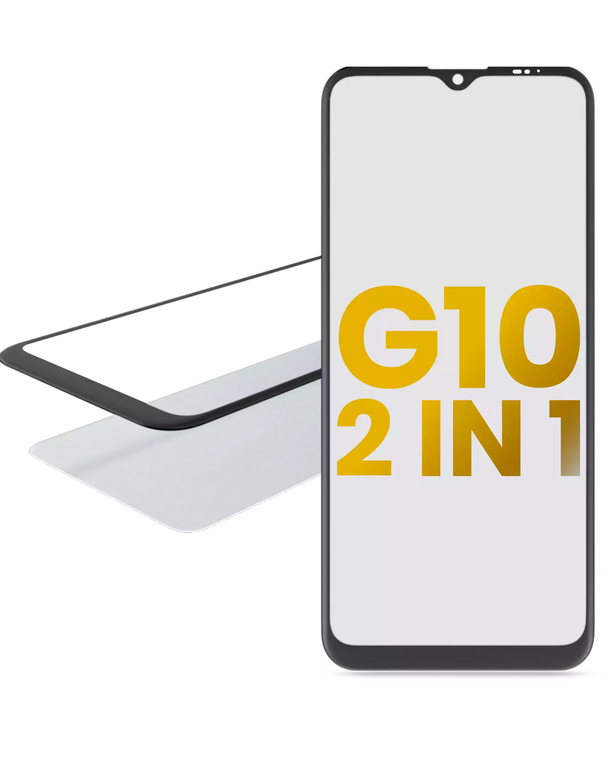 2 in 1 Front Glass With OCA Pre-Installed For Motorola Moto G10 (XT2127-2 / 2021) replacement part for compatible Motorola phone, SKU 107082060748, product image 1