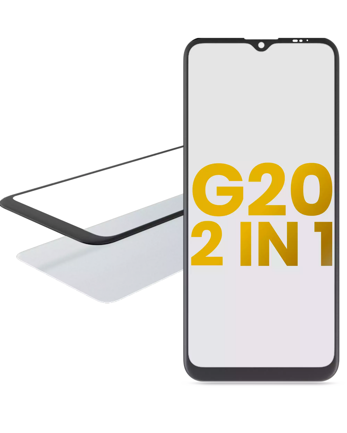 2 in 1 Front Glass With OCA Pre-Installed For Motorola Moto G20 (XT2128 / 2021) replacement part for compatible Motorola phone, SKU 107082060747, product image 1