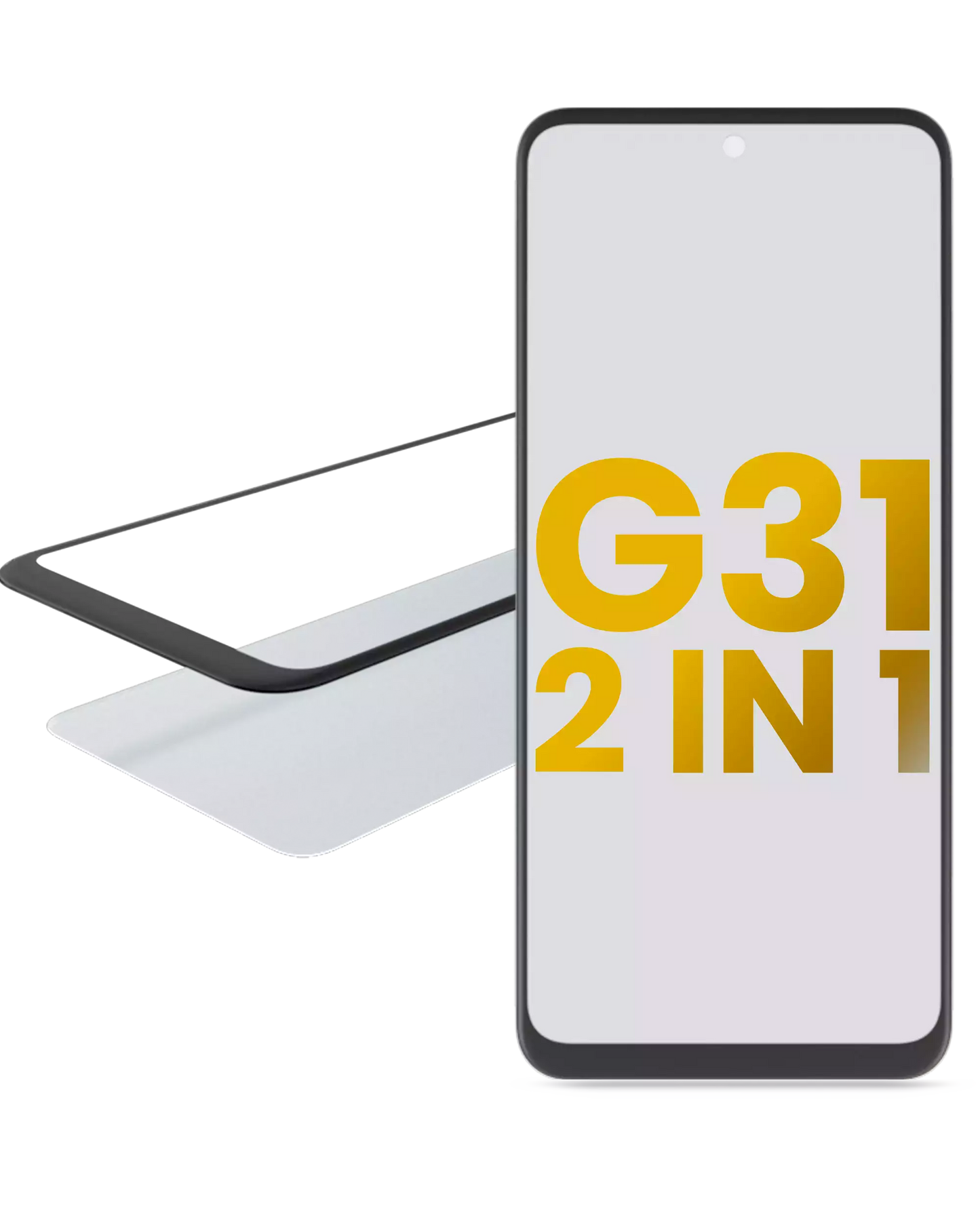2 in 1 Front Glass With OCA Pre-Installed For Motorola Moto G31 (XT2173 / 2021) replacement part SKU 107082060745 image 1