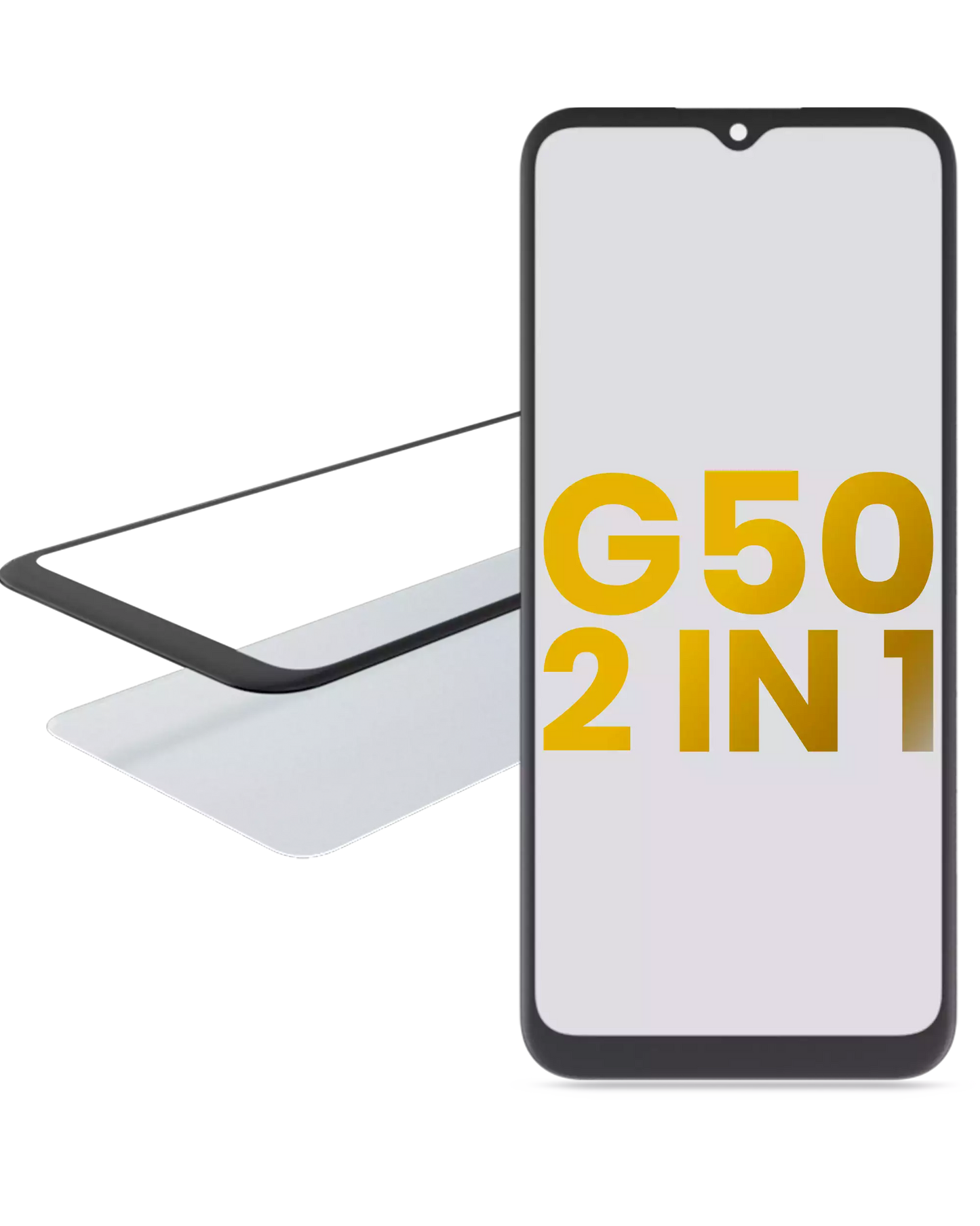 2 in 1 Front Glass With OCA Pre-Installed For Motorola Moto G50 (XT2137 / 2021) replacement part for compatible Motorola phone, SKU 107082060744, product image 1