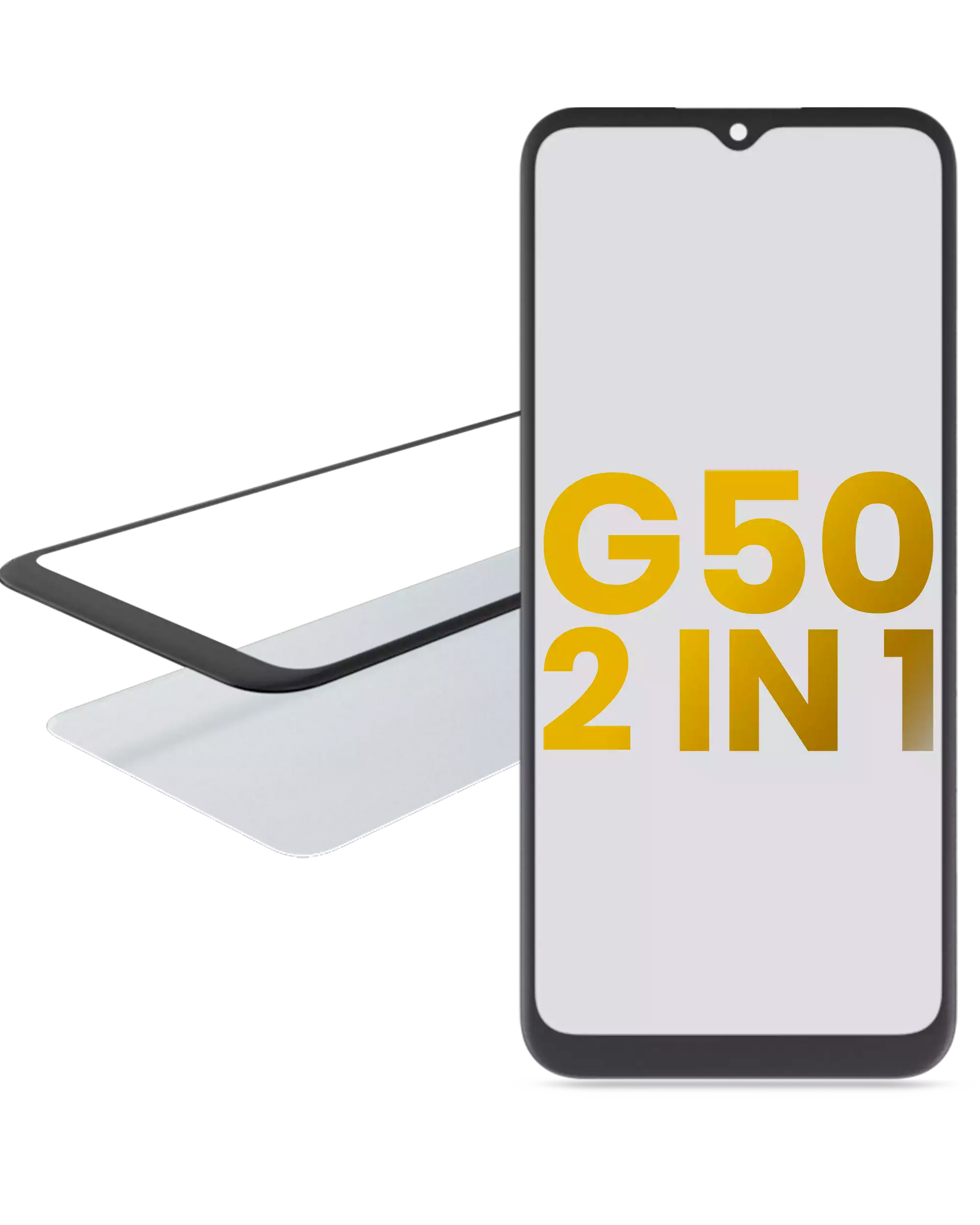 2 in 1 Front Glass With OCA Pre-Installed For Motorola Moto G50 (XT2137 / 2021) replacement part for compatible Motorola phone, SKU 107082060744, product image 1
