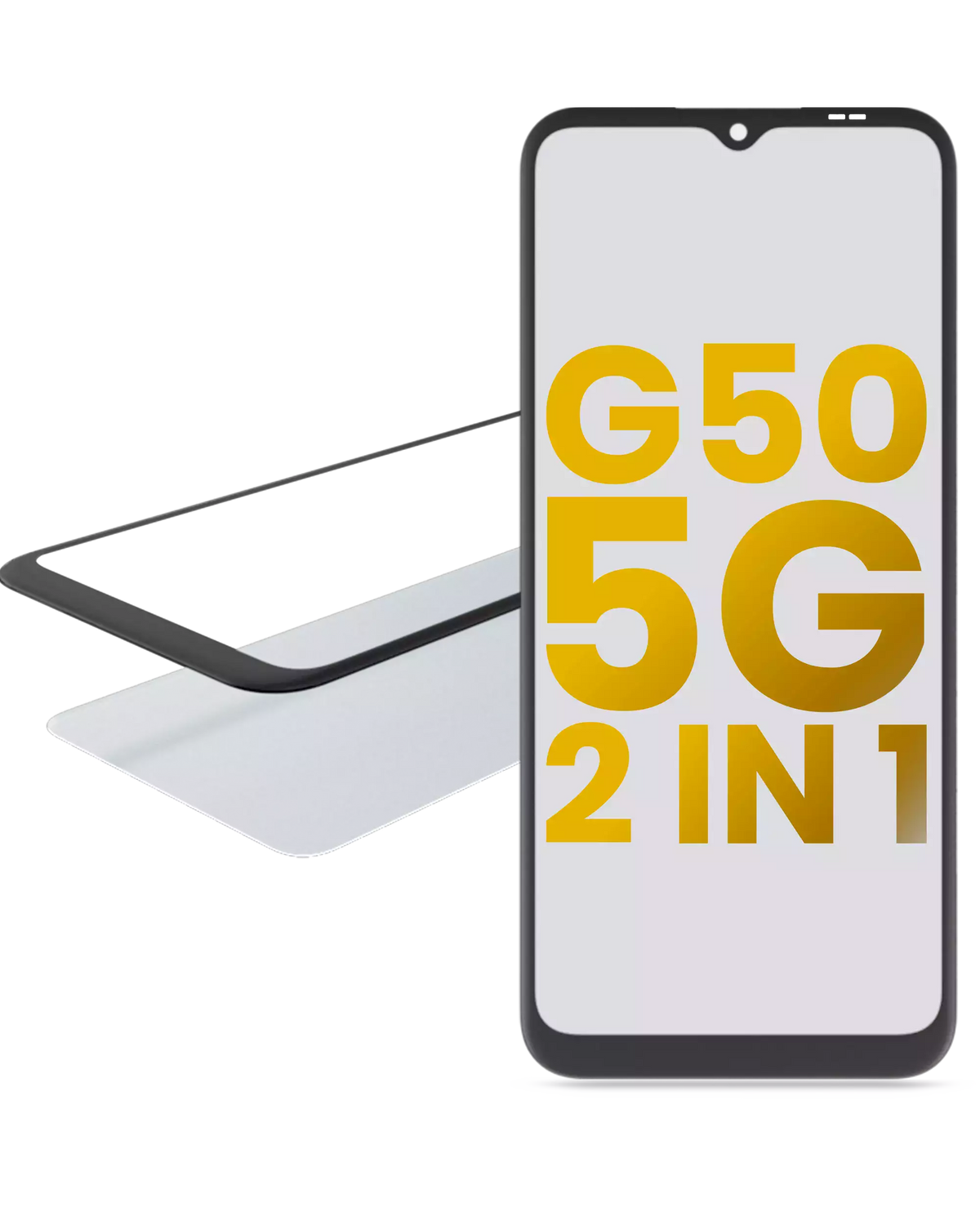 2 in 1 Front Glass With OCA Pre-Installed For Motorola Moto G50 5G (XT2149-1 / 2021) replacement part for compatible Motorola phone, SKU 107082060743, product image 1