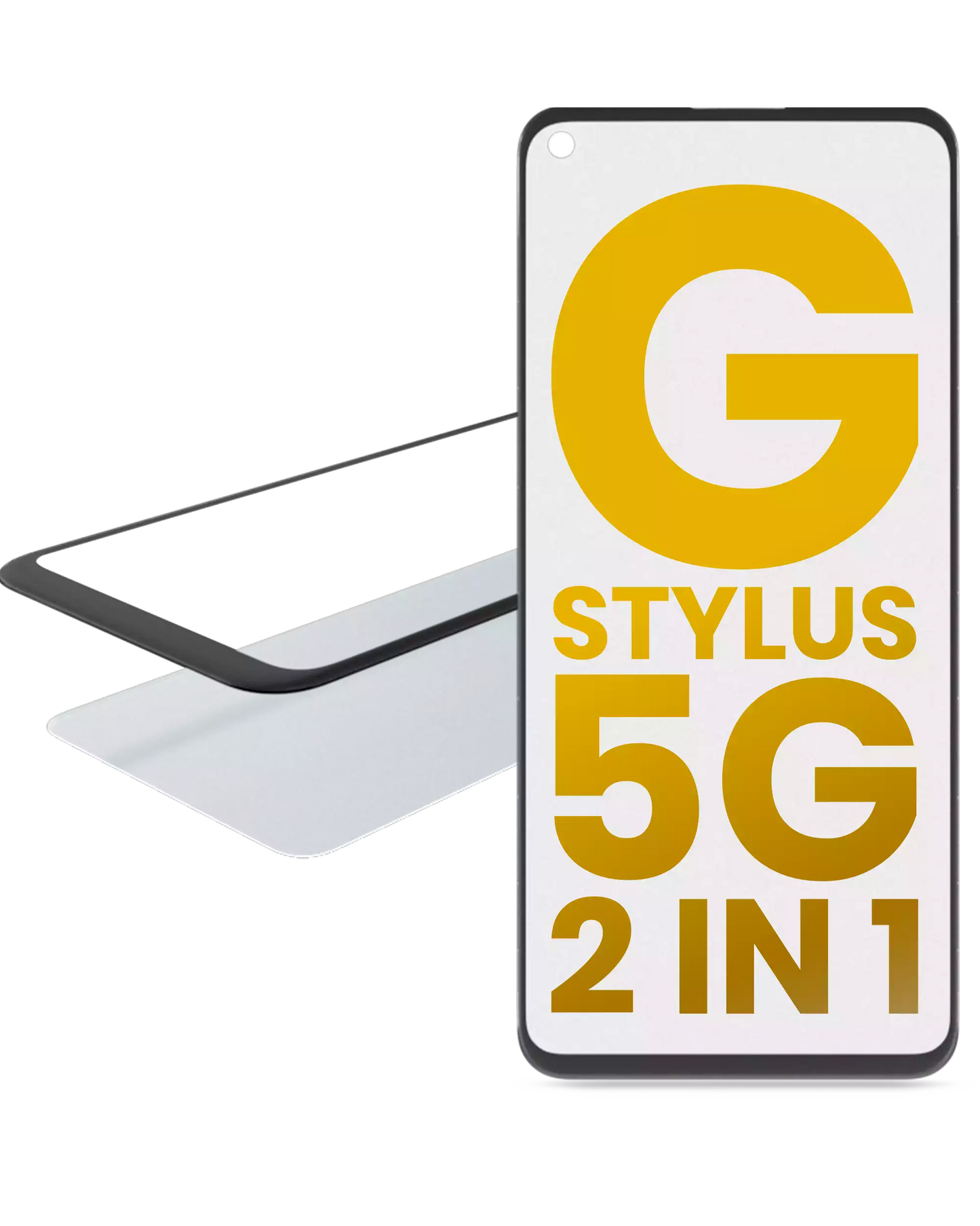2 in 1 Front Glass With OCA Pre-Installed For Motorola Moto G Stylus 5G (XT2131 / 2021) replacement part for compatible Motorola phone, SKU 107082060738, product image 1