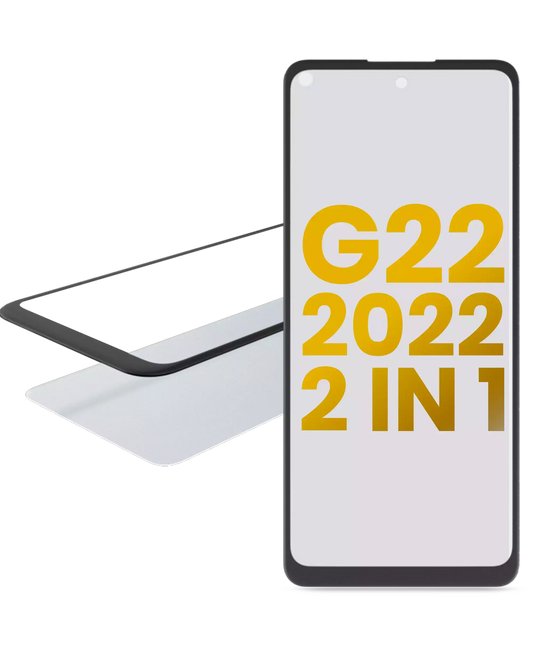 2 in 1 Front Glass With OCA Pre-Installed For Motorola Moto G22 (XT2231 / 2022) replacement part SKU 107082060732 image 1