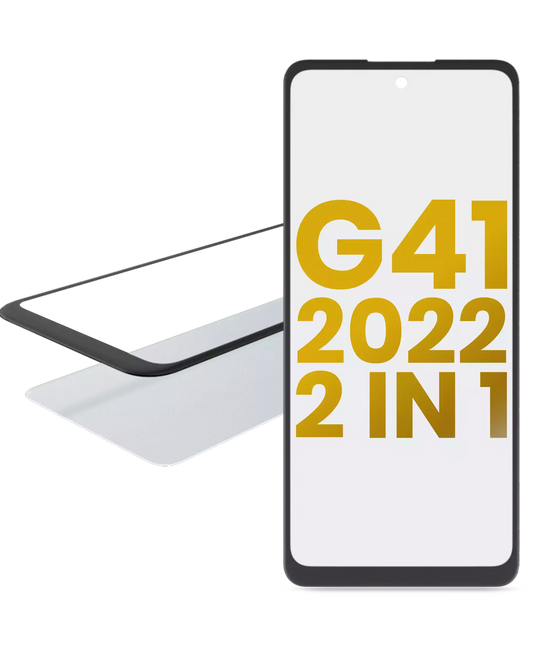 2 in 1 Front Glass With OCA Pre-Installed For Motorola Moto G41 (XT2167 / 2022) replacement part SKU 107082060731 image 1