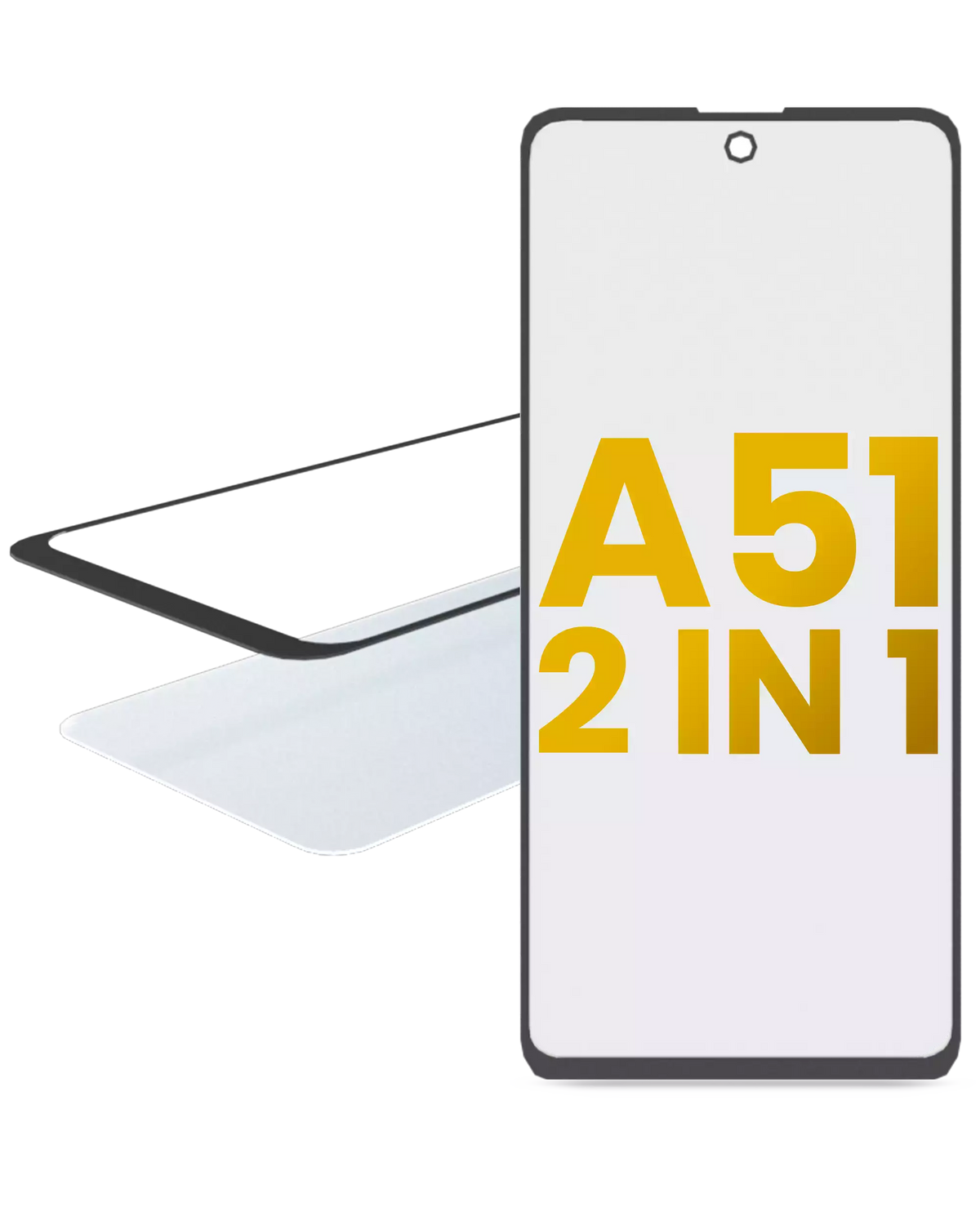 2 in 1 Front Glass With OCA Pre-Installed For Samsung Galaxy A51 4G (A515 / 2019) - product image 1