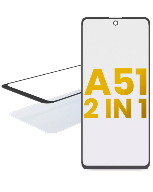 2 in 1 Front Glass With OCA Pre-Installed For Samsung Galaxy A51 4G (A515 / 2019) - product image 1