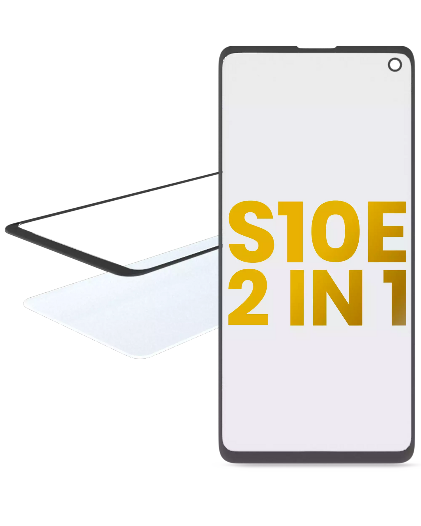 2 in 1 Front Glass With OCA Pre-Installed For Samsung Galaxy S10E