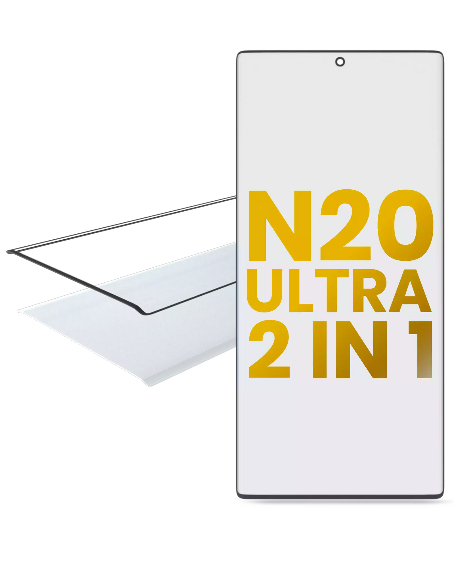 2 in 1 Front Glass With OCA Pre-Installed For Samsung Galaxy Note 20 Ultra