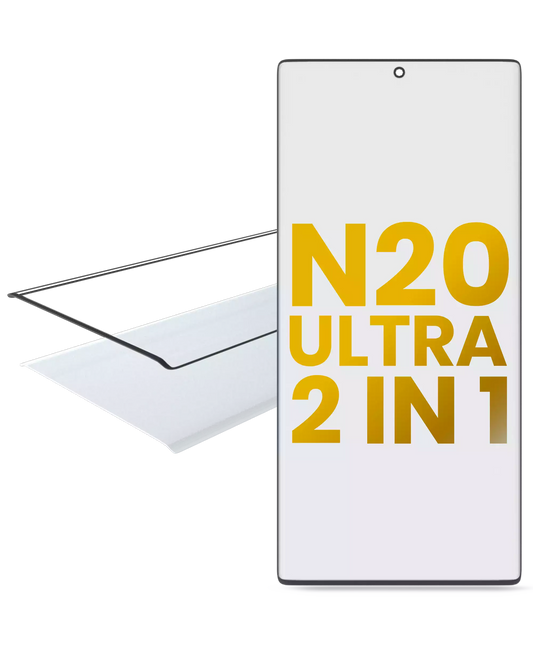 2 in 1 Front Glass With OCA Pre-Installed For Samsung Galaxy Note 20 Ultra