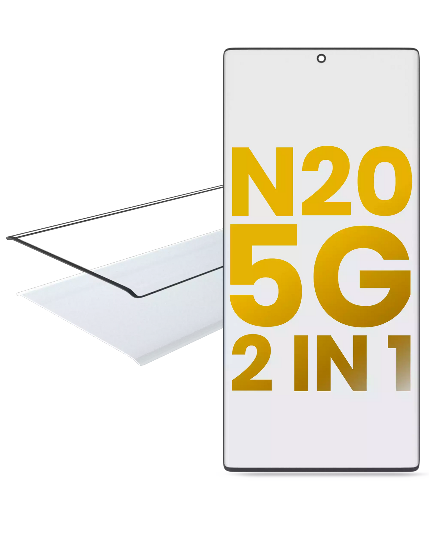 2 in 1 Front Glass With OCA Pre-Installed For Samsung Galaxy Note 20 5G